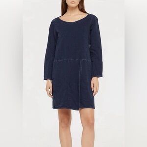 J.Jill Pure Jill Indigo Long Sleeve Dress Size XS